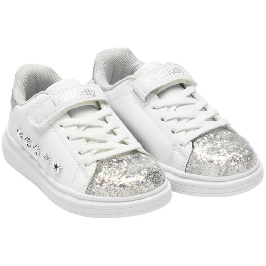 Footwear Lelli Kelly | Lelli Kelly Lk5821 (Aa57) Helene Bianco/Argento Trainers