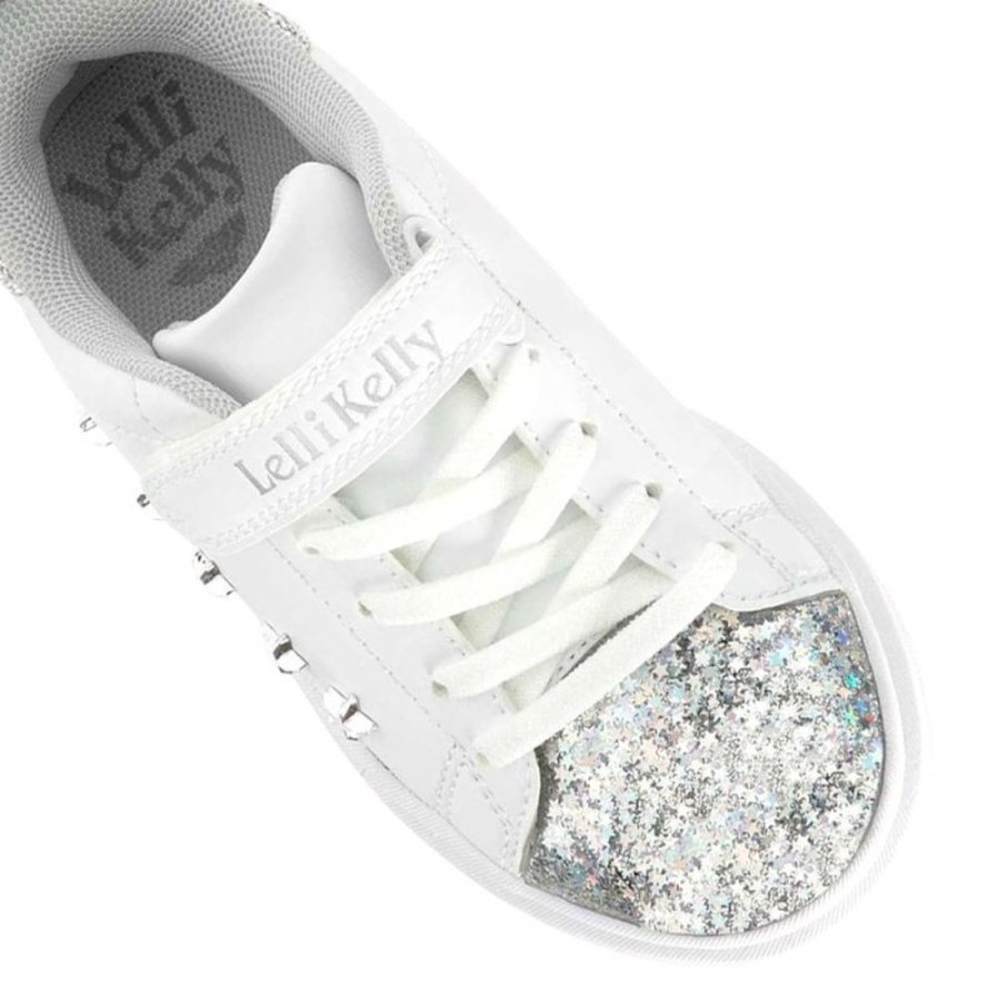 Footwear Lelli Kelly | Lelli Kelly Lk5821 (Aa57) Helene Bianco/Argento Trainers