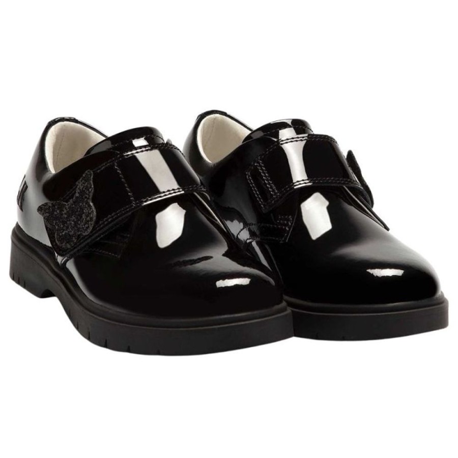 Footwear Lelli Kelly | Lelli Kelly Lk8670 (Db01) Lauren Black Patent Adjustable School Shoes