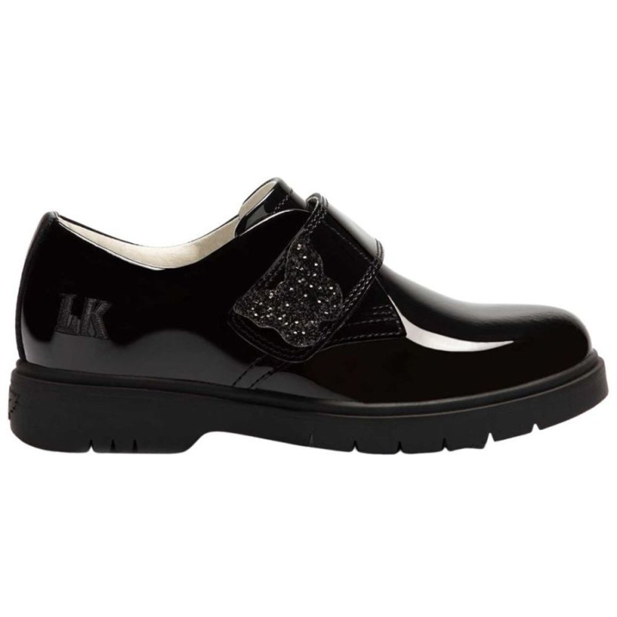 Footwear Lelli Kelly | Lelli Kelly Lk8670 (Db01) Lauren Black Patent Adjustable School Shoes