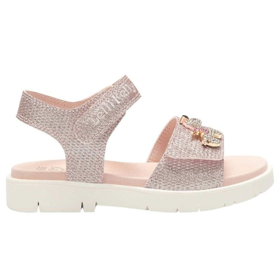 Footwear Lelli Kelly | Lelli Kelly Lk2071 (Ac01) Bliss Pink Unicorn Diamante Adjustable Strap Sandals