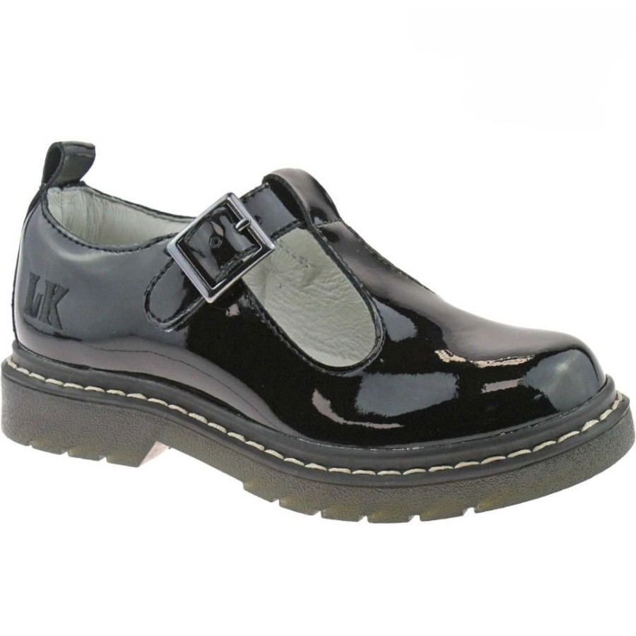 Footwear Lelli Kelly | Lelli Kelly Lk8288 (Db01) Frankie Black Patent T-Bar School Shoes F Width