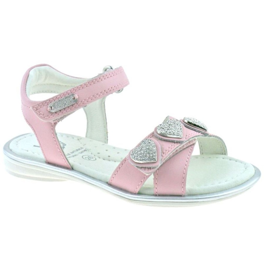 Footwear Lelli Kelly | Lelli Kelly Lk9520 (Cc01) Rosa Noemi Diamante Heart Adjustable Sandals