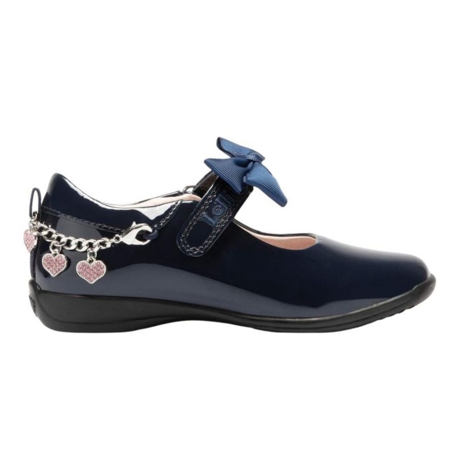 Footwear Lelli Kelly | Lelli Kelly Lk8224 (De01) Angel Navy Patent Bracelet School Shoes F Fitting