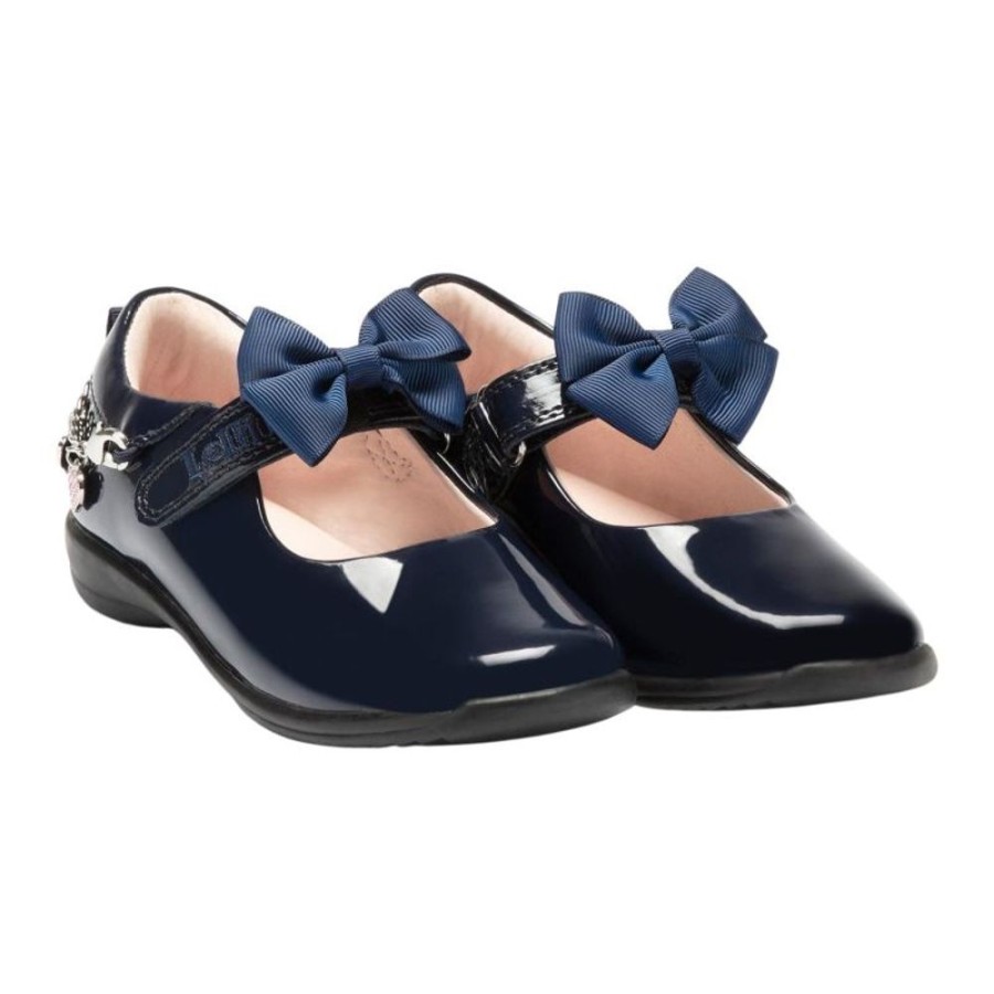 Footwear Lelli Kelly | Lelli Kelly Lk8224 (De01) Angel Navy Patent Bracelet School Shoes F Fitting