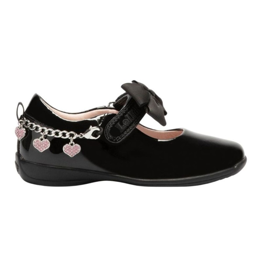 Footwear Lelli Kelly | Lelli Kelly Lk8224 (Db01) Angel Black Patent Bracelet School Shoes F Fitting