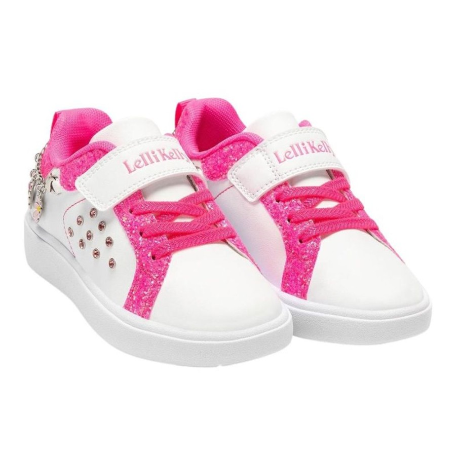 Footwear Lelli Kelly | Lelli Kelly Lk3410 (Aa63) Gioiello White Bright Pink Bracelet Trainers