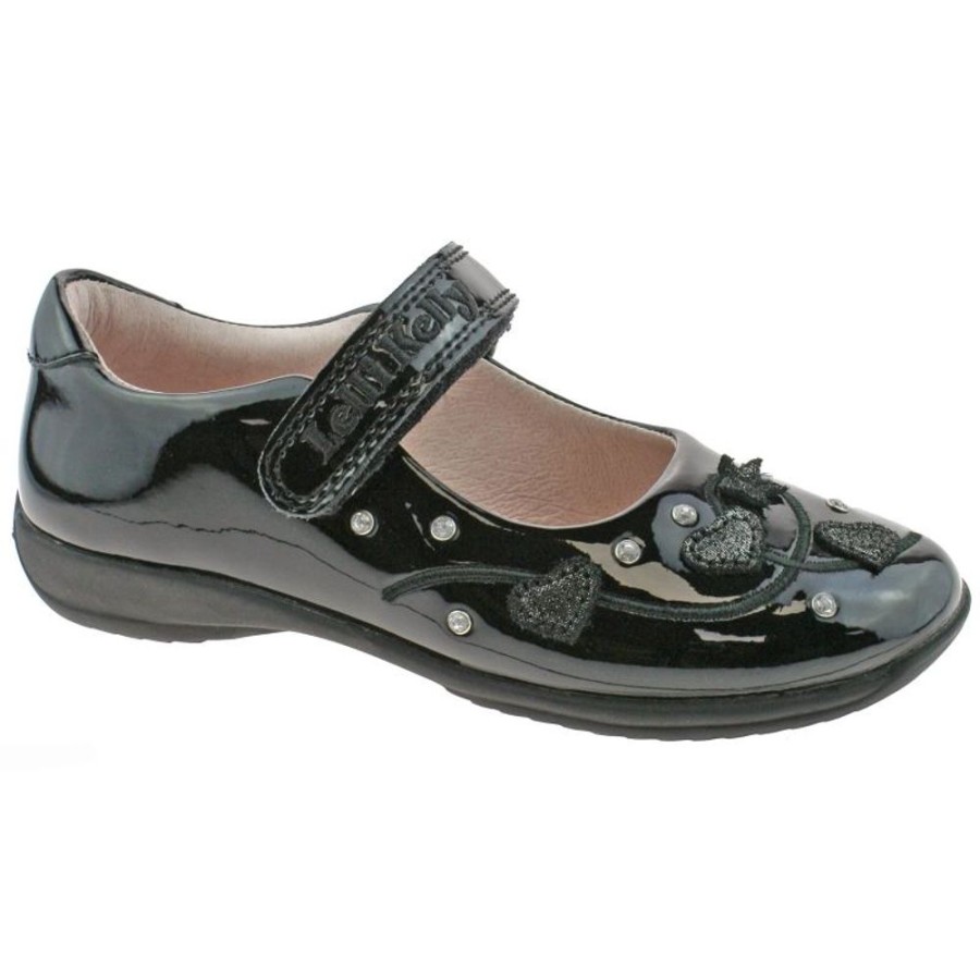 Footwear Lelli Kelly | Lelli Kelly Lk8210 (Db01) Chloe Black Patent School Shoes F Fitting