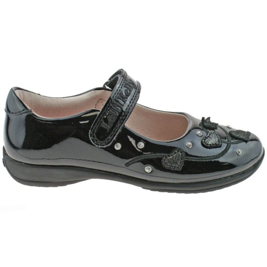 Footwear Lelli Kelly | Lelli Kelly Lk8210 (Db01) Chloe Black Patent School Shoes F Fitting