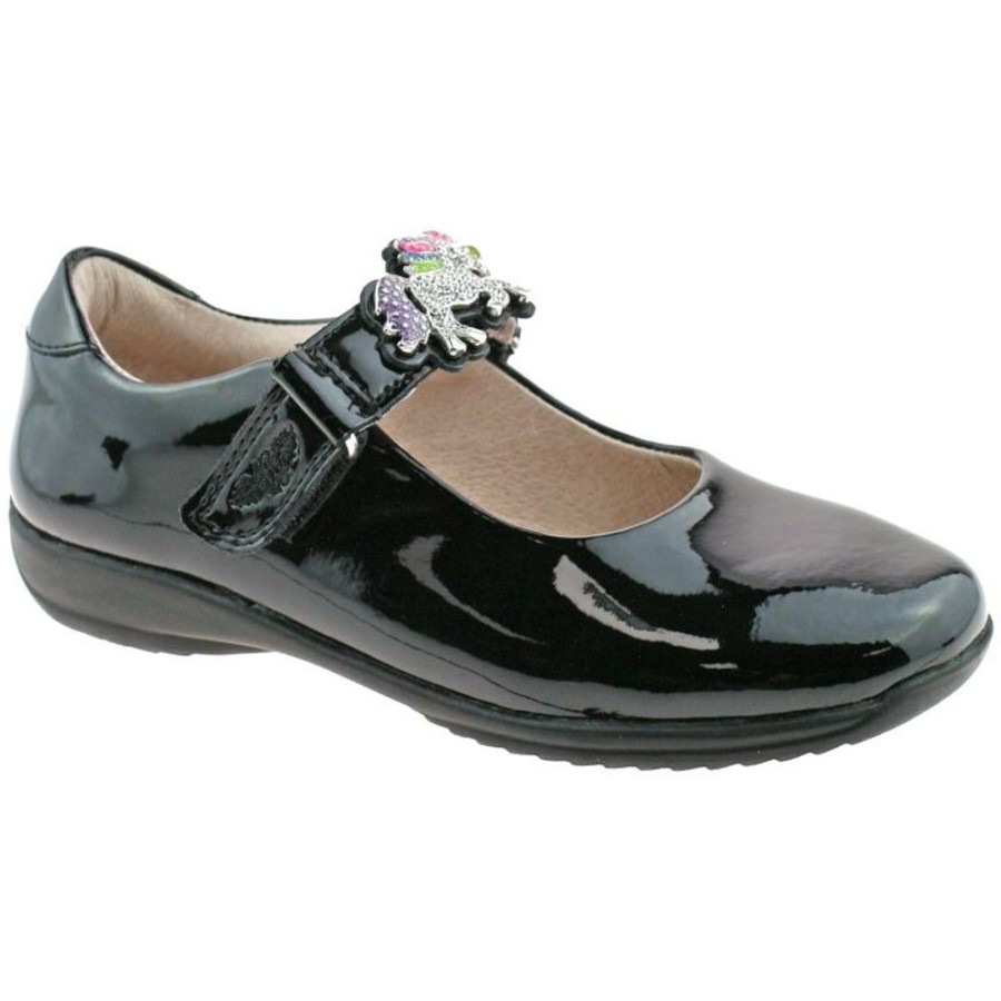 Footwear Lelli Kelly | Lelli Kelly Lk8312 (Db01) Blossom Black Patent Interchangeable School Shoes