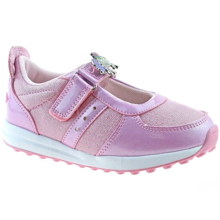 Footwear Lelli Kelly | Lelli Kelly Lk7843 (Ac41) Light Up Colorissima Rosa Dolly Trainer Shoes