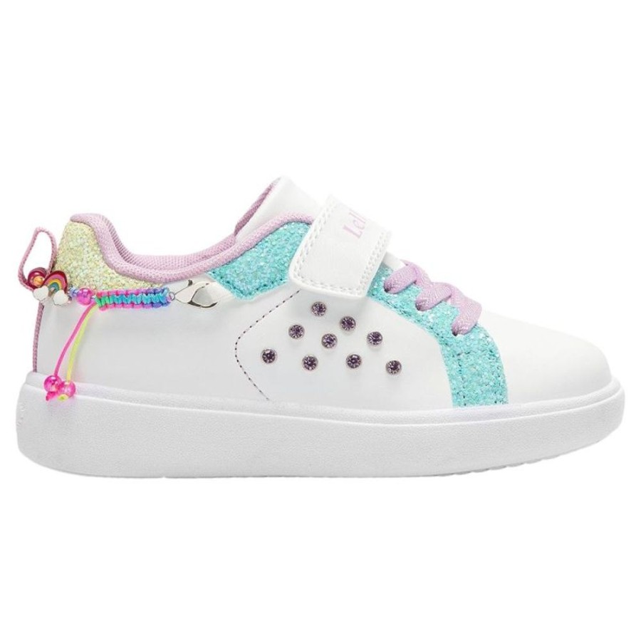 Footwear Lelli Kelly | Lelli Kelly Lk3410 (Ax02) Gioiello White Multi Rainbow Bracelet Trainers