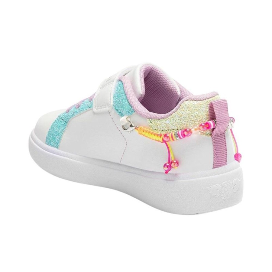 Footwear Lelli Kelly | Lelli Kelly Lk3410 (Ax02) Gioiello White Multi Rainbow Bracelet Trainers