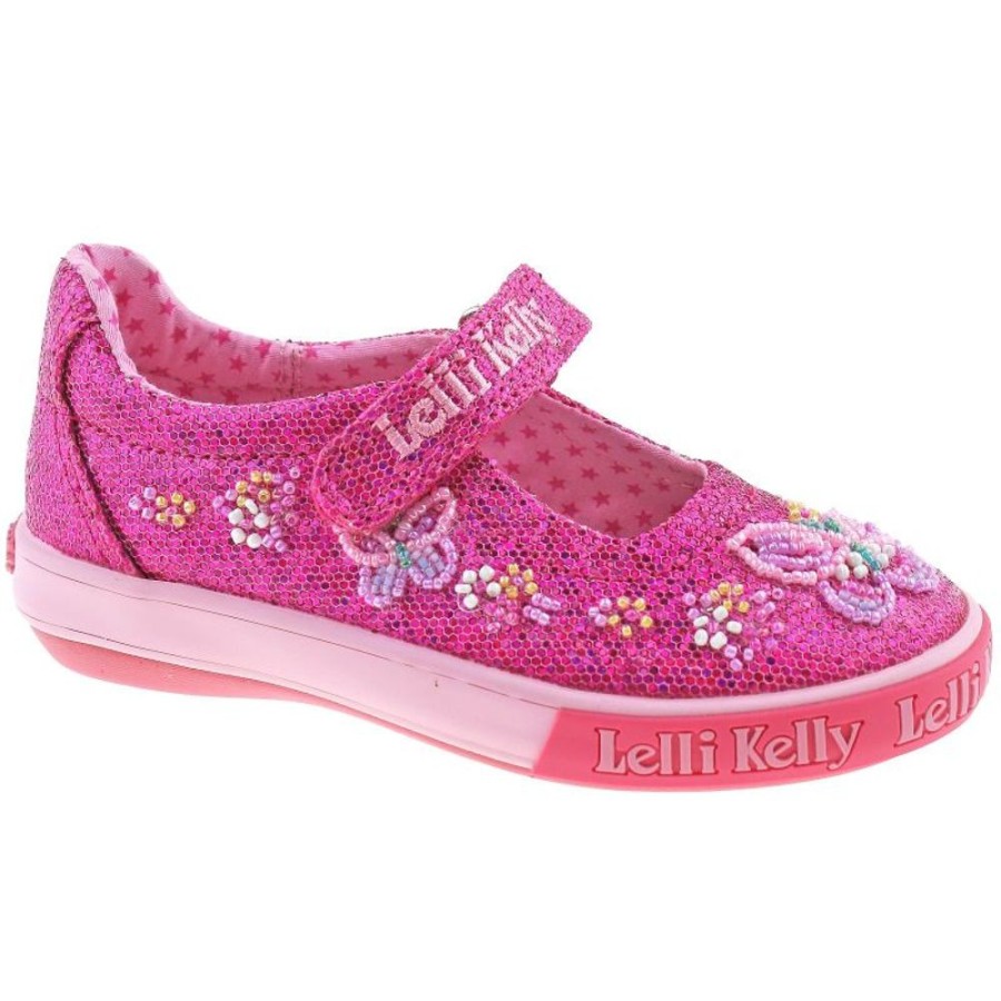 Footwear Lelli Kelly | Lelli Kelly Lk6042 (Gn01) Fuxia Glitter Willa Dolly Shoes