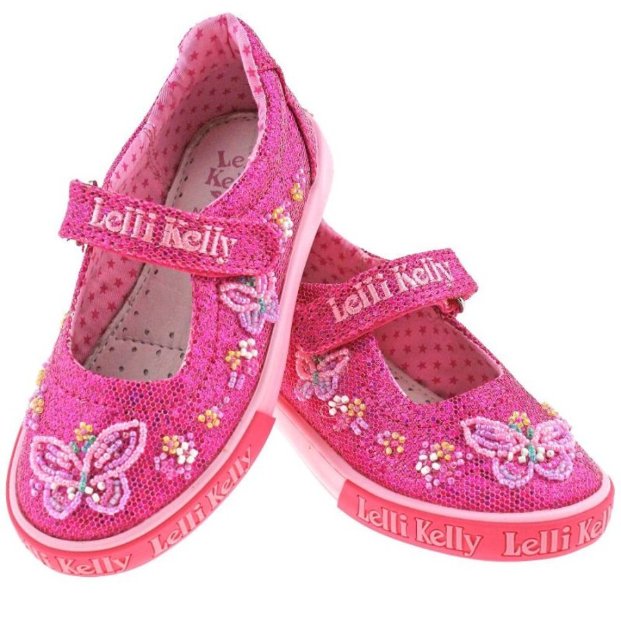 Footwear Lelli Kelly | Lelli Kelly Lk6042 (Gn01) Fuxia Glitter Willa Dolly Shoes