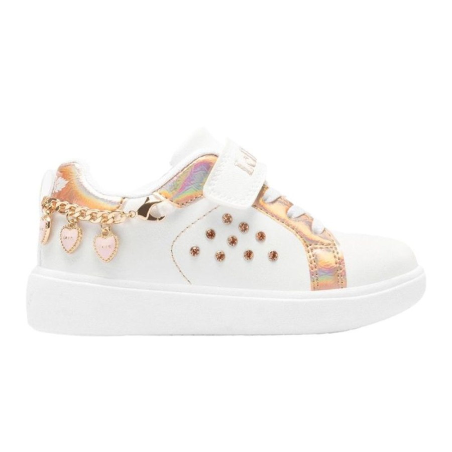 Footwear Lelli Kelly | Lelli Kelly Lk3810 (Aa87) Gioiello Bianco Rose Gold Charm Love Heart Bracelet