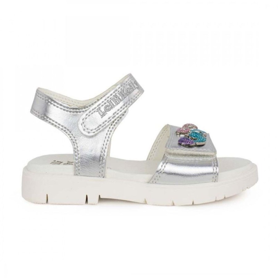 Footwear Lelli Kelly | Lelli Kelly Lk3572 (Hh01) Maribella 1 Silver Metallic Adjustable Sandals