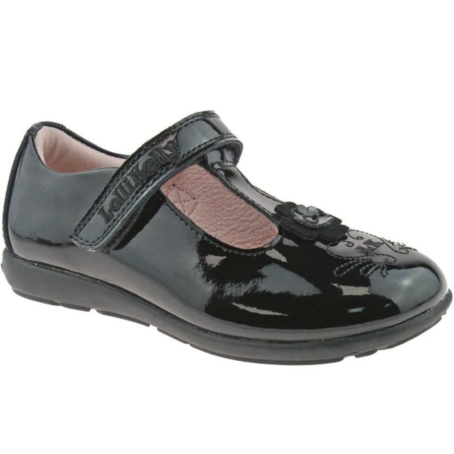 Footwear Lelli Kelly | Lelli Kelly Lk8255 (Db01) Black Patent Arianna T-Bar School Shoes G Fitting