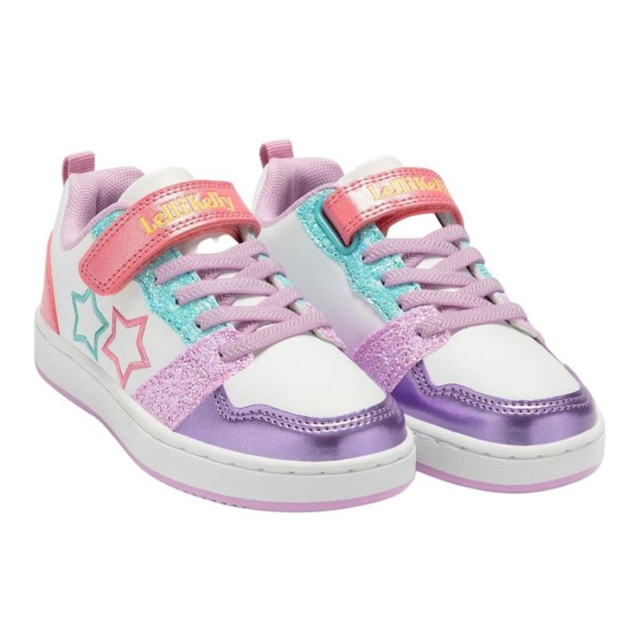 Footwear Lelli Kelly | Lelli Kelly Lk2015 (Xx20) Daisy White Multi Elastic Trainers