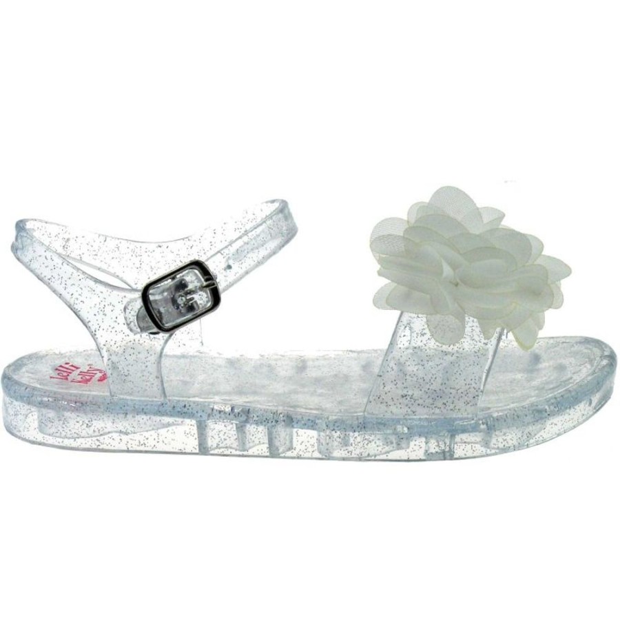 Footwear Lelli Kelly | Lelli Kelly Lk9944 (Aa01) Transparent White Fiore Sandals