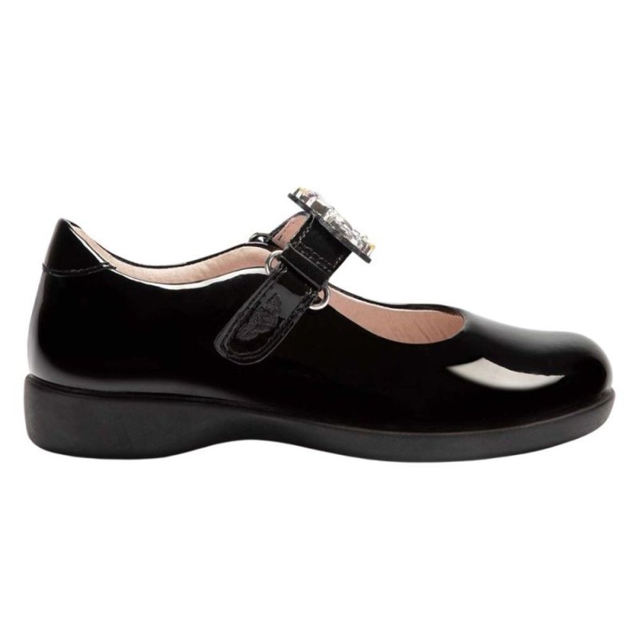 Footwear Lelli Kelly | Lelli Kelly Lk8123 (Db01) Bella Black Patent School Shoes E Fitting