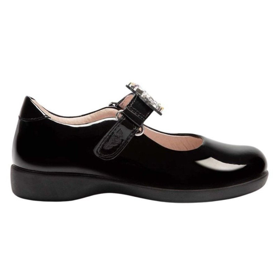 Footwear Lelli Kelly | Lelli Kelly Lk8143 (Db01) Bella Black Patent School Shoes G Fitting