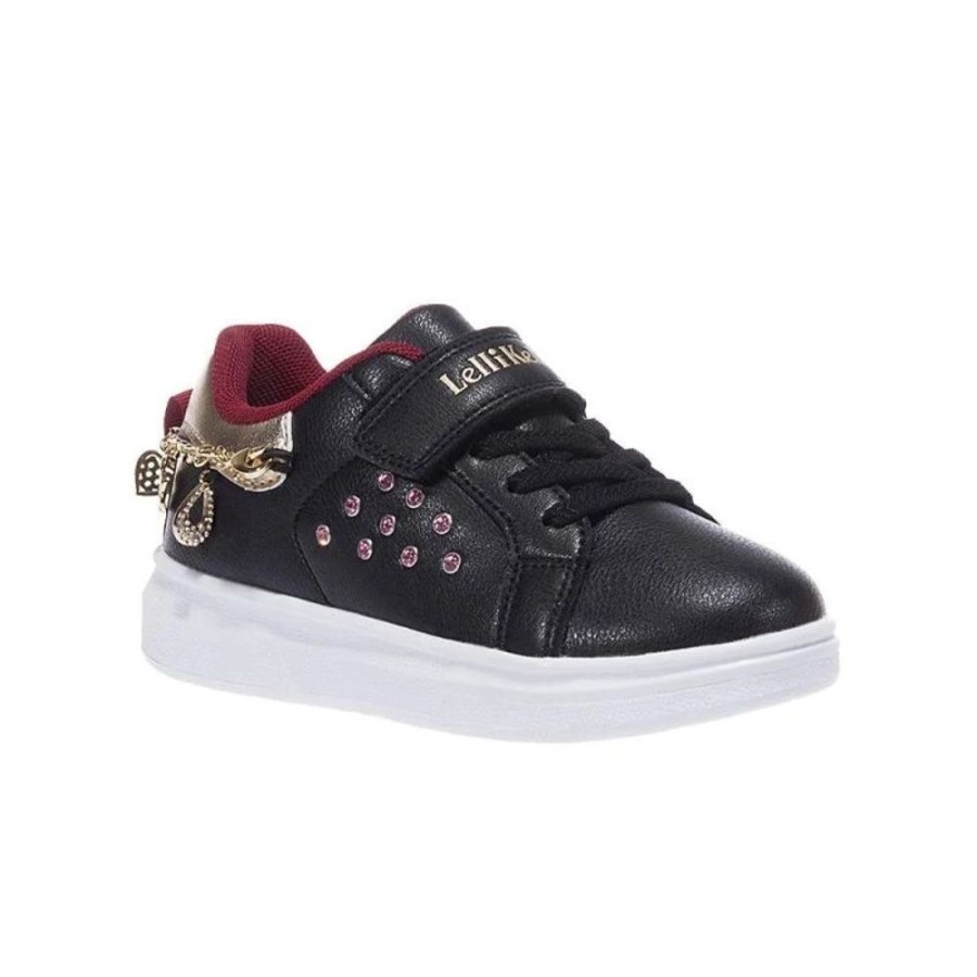 Footwear Lelli Kelly | Lelli Kelly Lk2246 (Ab01) Nero Gioello Black Charm Bracelet Trainers