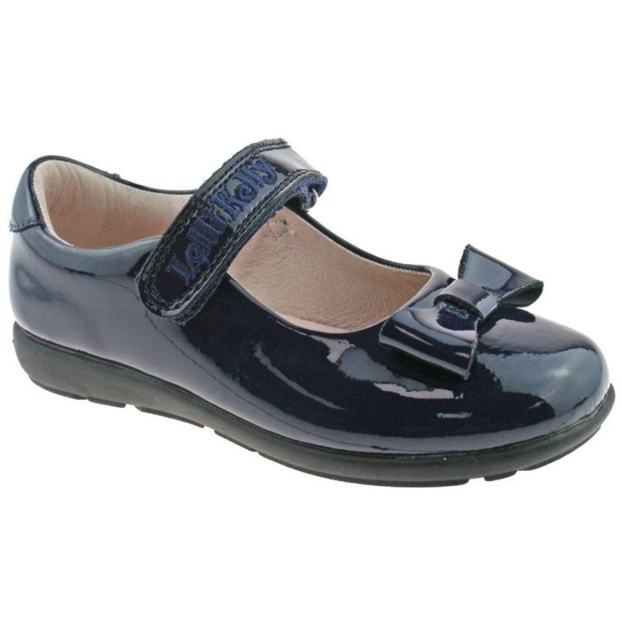 Footwear Lelli Kelly | Lelli Kelly Lk8246 (De01) Perrie Navy Patent Leather School Shoes G Fitting