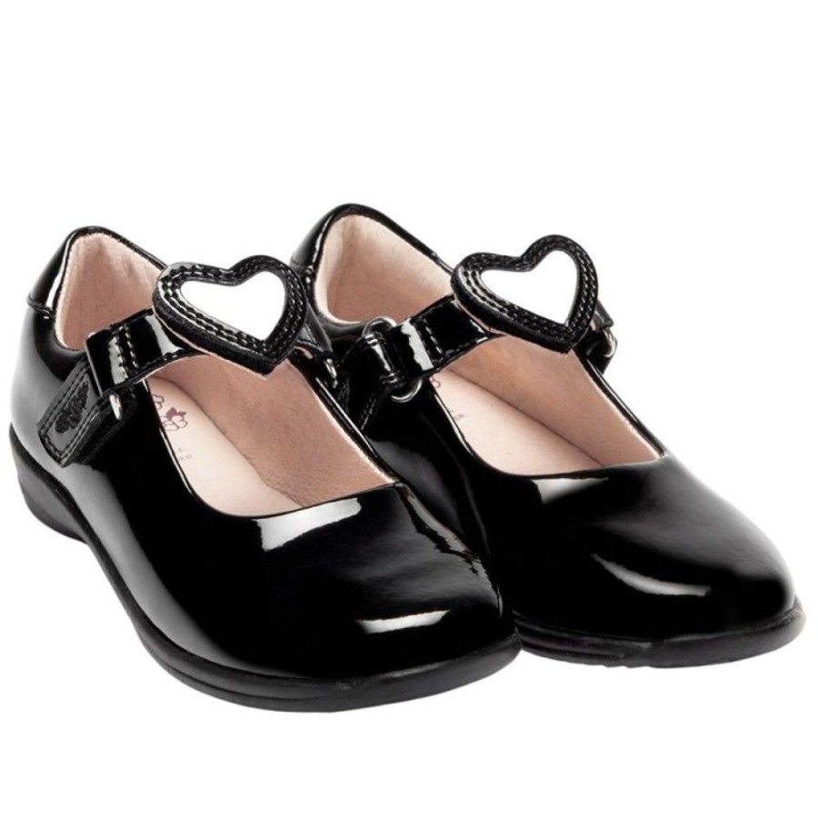 Footwear Lelli Kelly | Lelli Kelly Lk8400 (Db01) Colourissima Black Patent School Shoes F Fitting