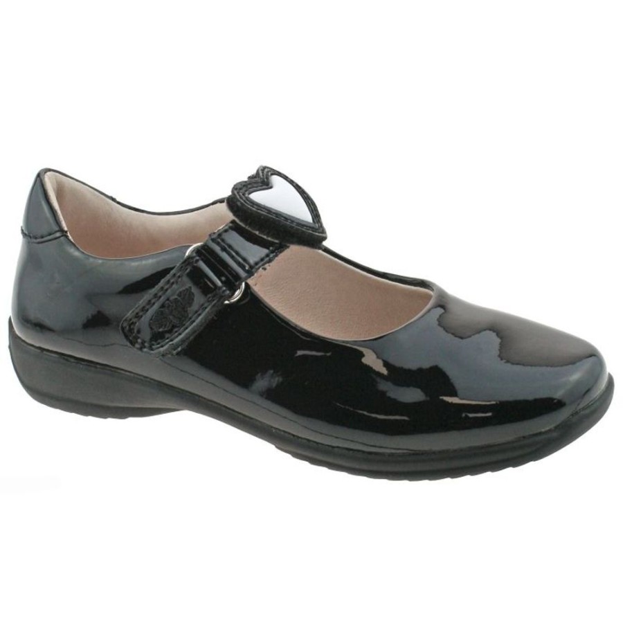 Footwear Lelli Kelly | Lelli Kelly Lk8400 (Db01) Colourissima Black Patent School Shoes F Fitting