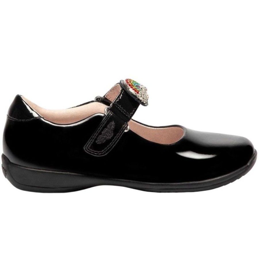 Footwear Lelli Kelly | Lelli Kelly Lk8144 (Db01) Brite Black Patent G Wide Fit School Shoes