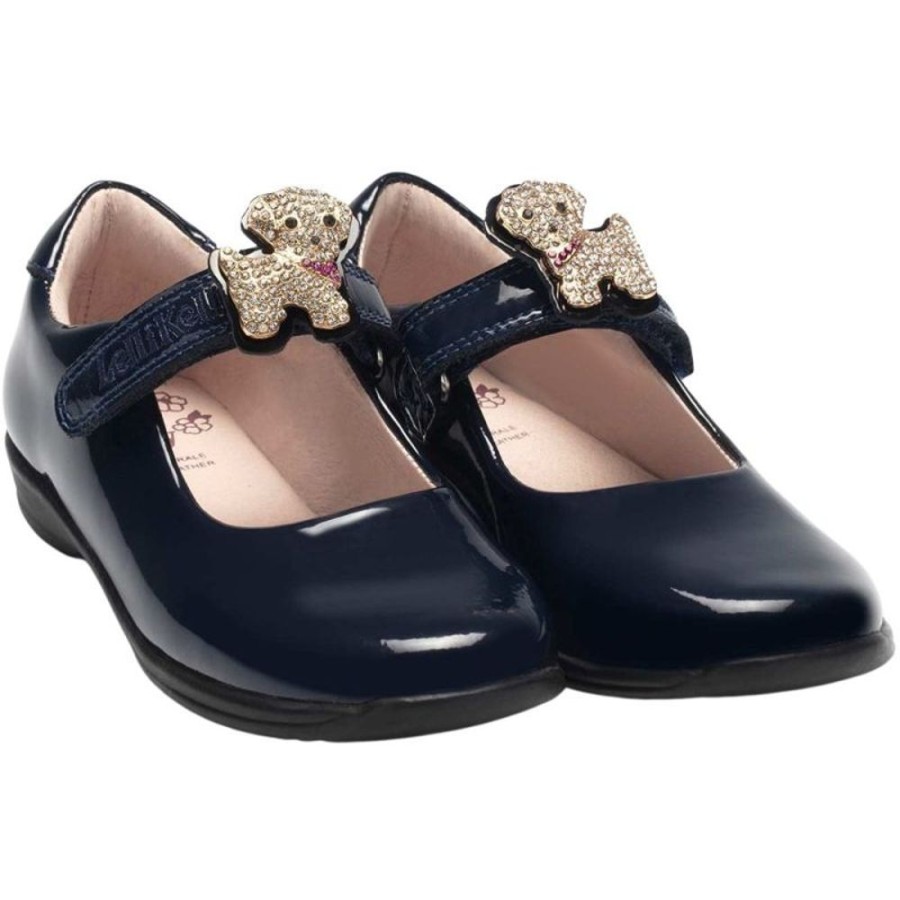 Footwear Lelli Kelly | Lelli Kelly Lk8217 (De01) Poppy 2 Navy Blue Patent School Shoes F Fit