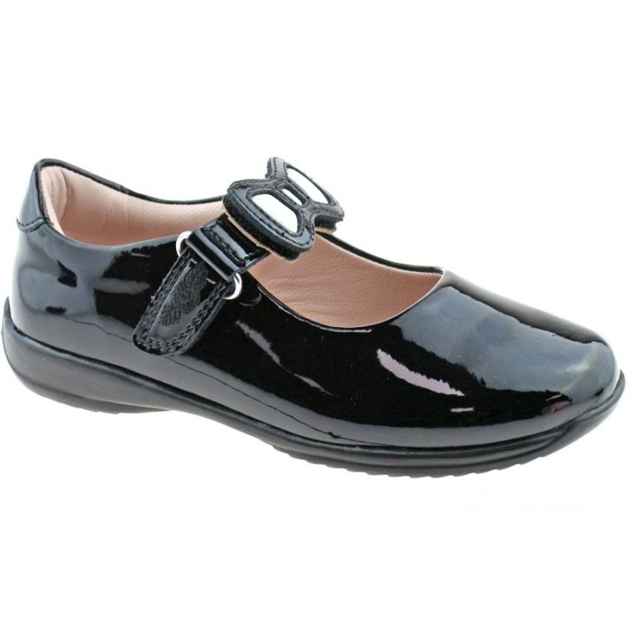 Footwear Lelli Kelly | Lelli Kelly Lk8800 (Db01) Black Patent Colourissima F Fitting School Shoes