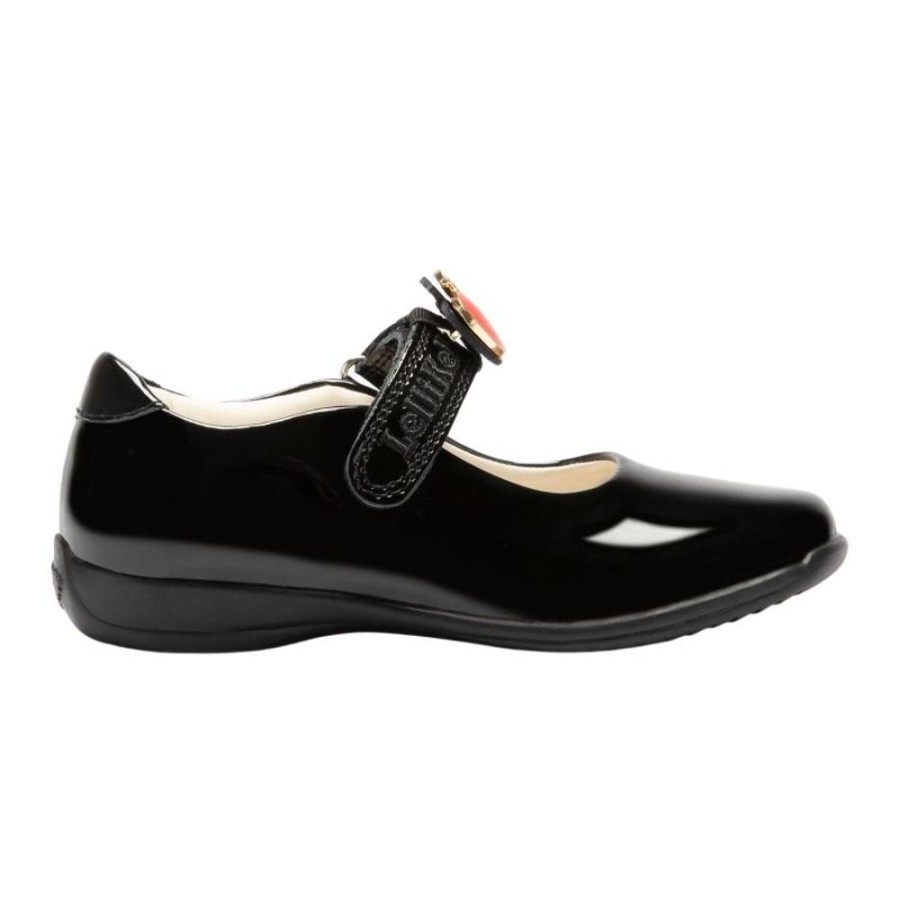 Footwear Lelli Kelly | Lelli Kelly Lk8712 (Db01) Fior Di Mela Black Patent Apple School Shoes