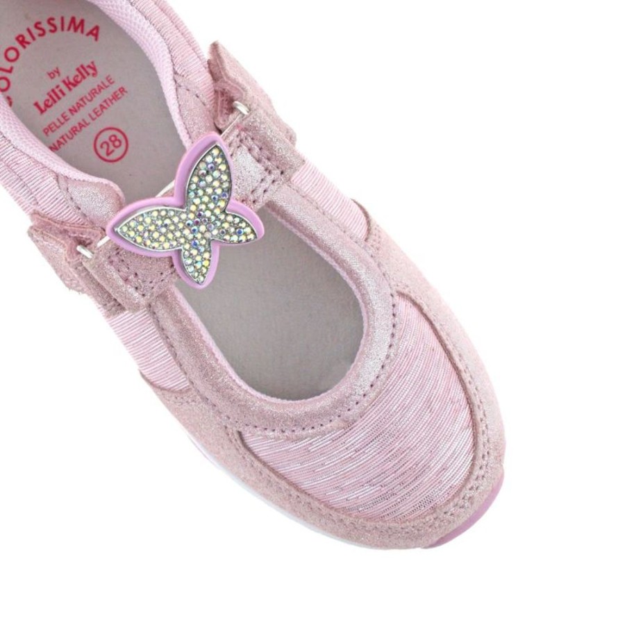 Footwear Lelli Kelly | Lelli Kelly Lk7855 (Gc01) Glitter Rosa Colorissima Dolly Trainer Shoes