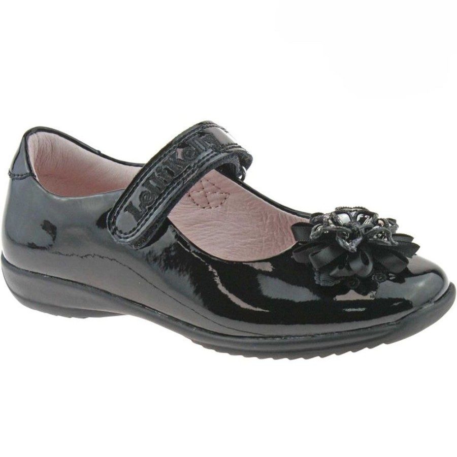 Footwear Lelli Kelly | Lelli Kelly Lk8205 (Db01) Black Patent Tiffany School Dolly Shoes F Width