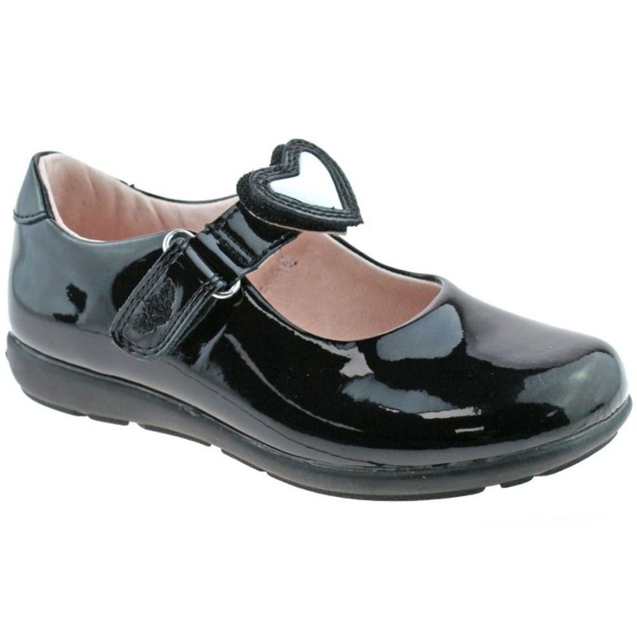 Footwear Lelli Kelly | Lelli Kelly Lk8440 (Db01) Black Patent Colourissima G Fitting School Shoes