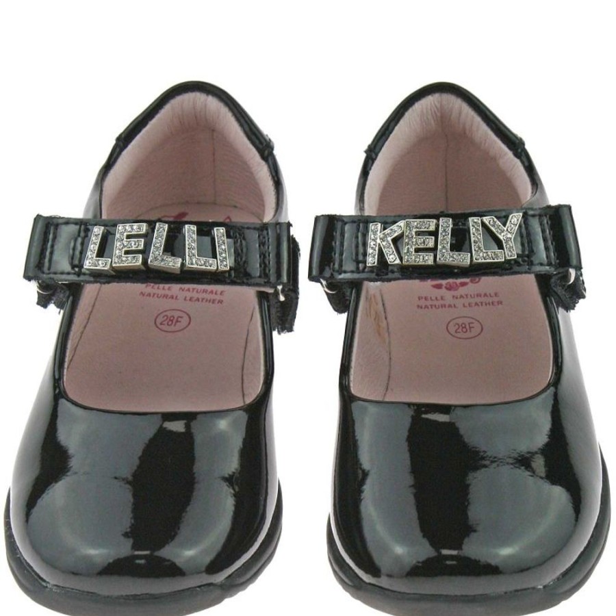 Footwear Lelli Kelly | Lelli Kelly Lk8200 (Db01) Black Patent Nicole Lk School Shoes F Width