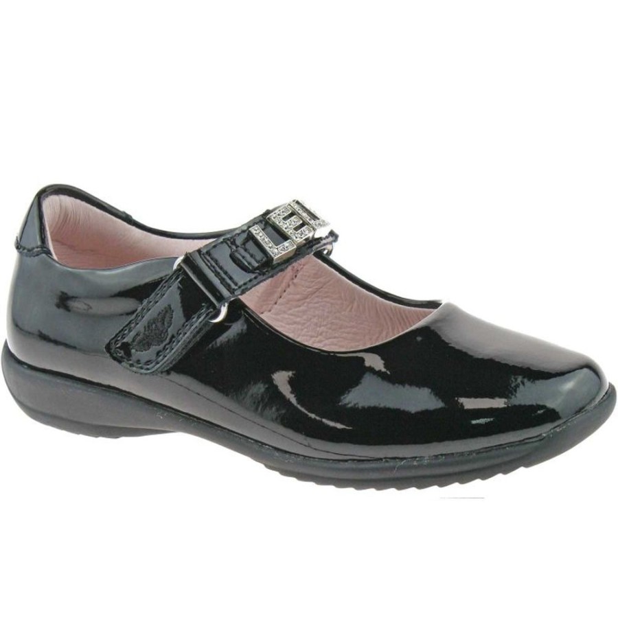 Footwear Lelli Kelly | Lelli Kelly Lk8200 (Db01) Black Patent Nicole Lk School Shoes F Width