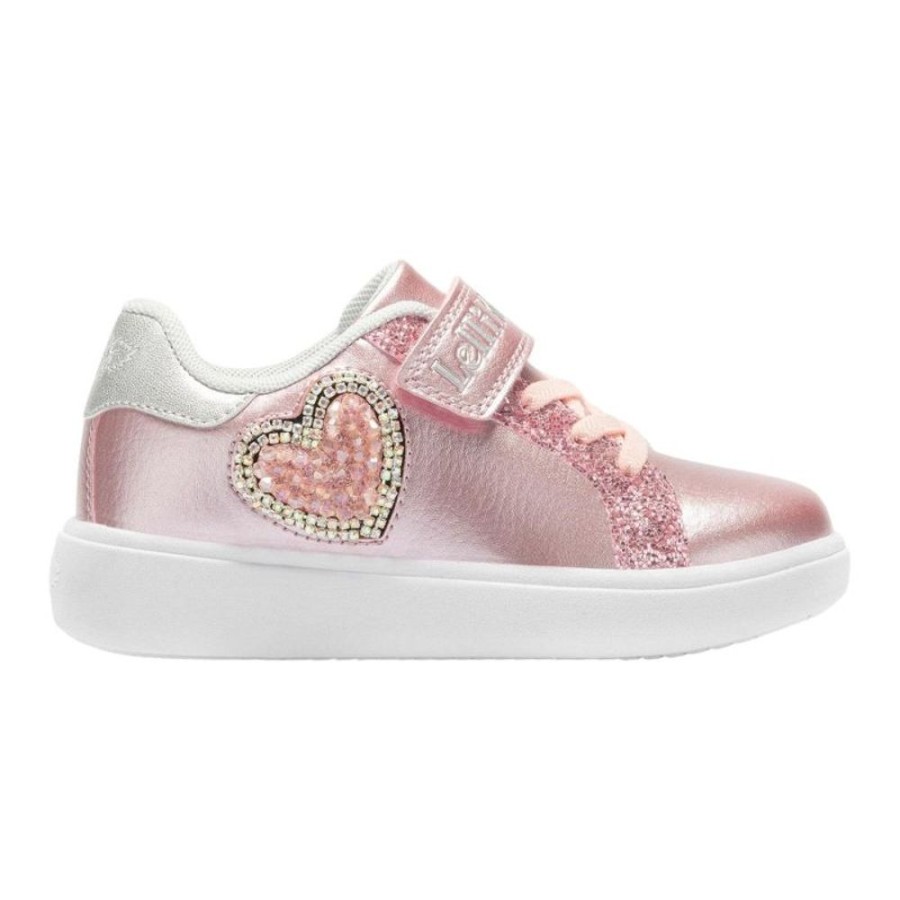 Footwear Lelli Kelly | Lelli Kelly Lk3828 (Hc01) Love Rose Metallic Hook & Loop Trainers