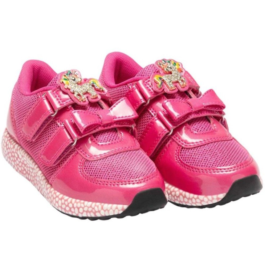 Footwear Lelli Kelly | Lelli Kelly Lk5900 (Fn01) Pop Corn Fuxia Vernice Trainers