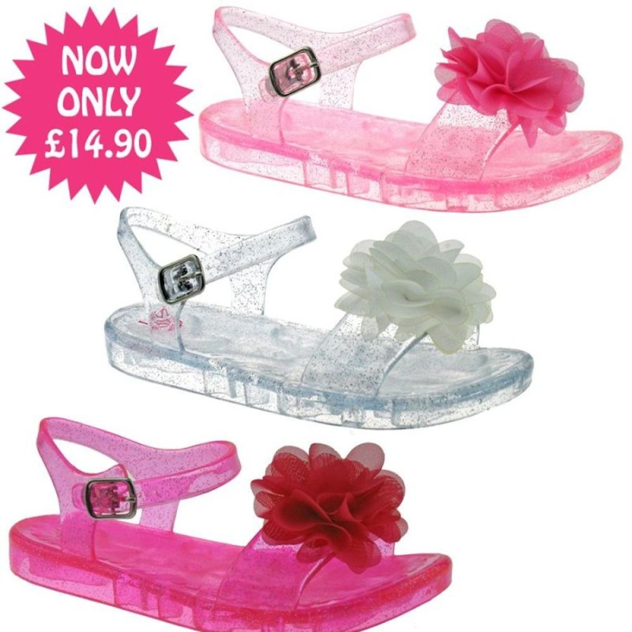 Footwear Lelli Kelly | Lelli Kelly Lk9944 (An22) Transparent Fuchsia Fiore Sandals