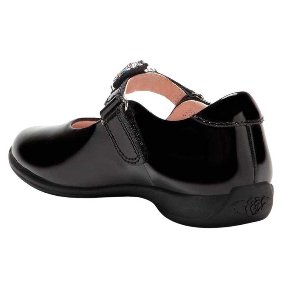 Footwear Lelli Kelly | Lelli Kelly Lk8103 (Db01) Bella Black Patent School Shoes F Fitting