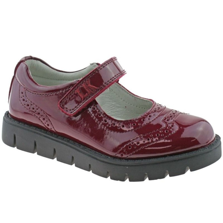 Footwear Lelli Kelly | Lelli Kelly Lk8386 (Dv01) Nicole Dark Burgundy Patent School Shoes F Fitting