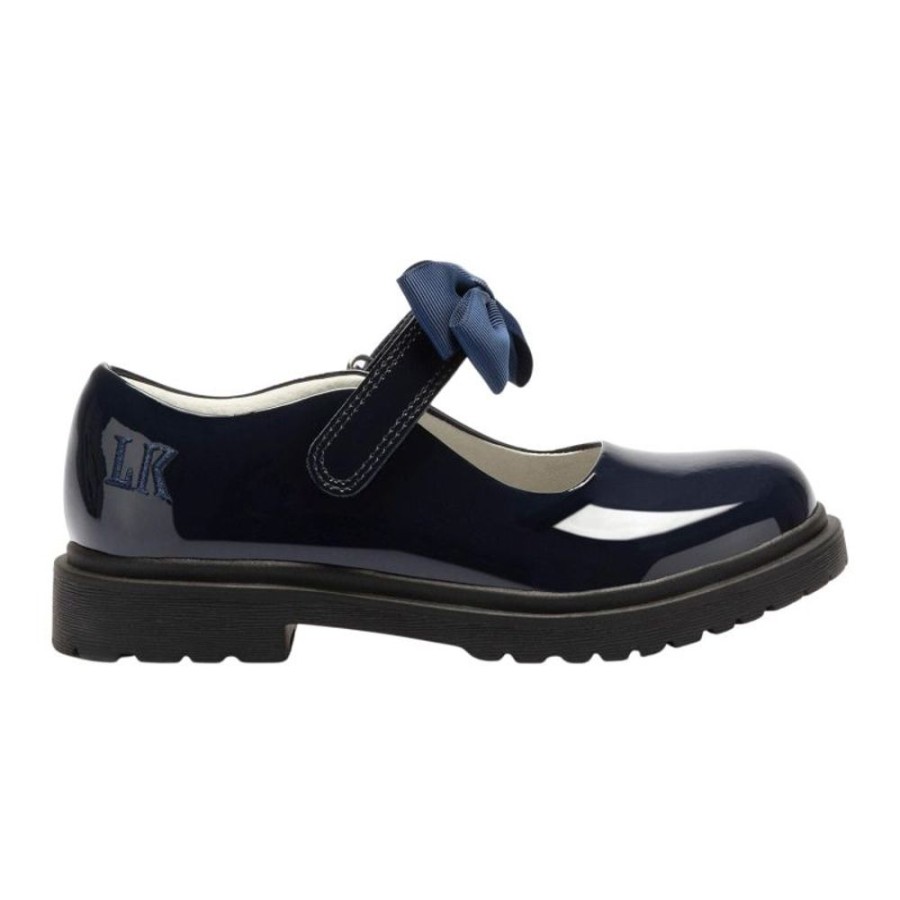 Footwear Lelli Kelly | Lelli Kelly Lk8661 (De01) Maisie Navy Bow Patent School Shoes