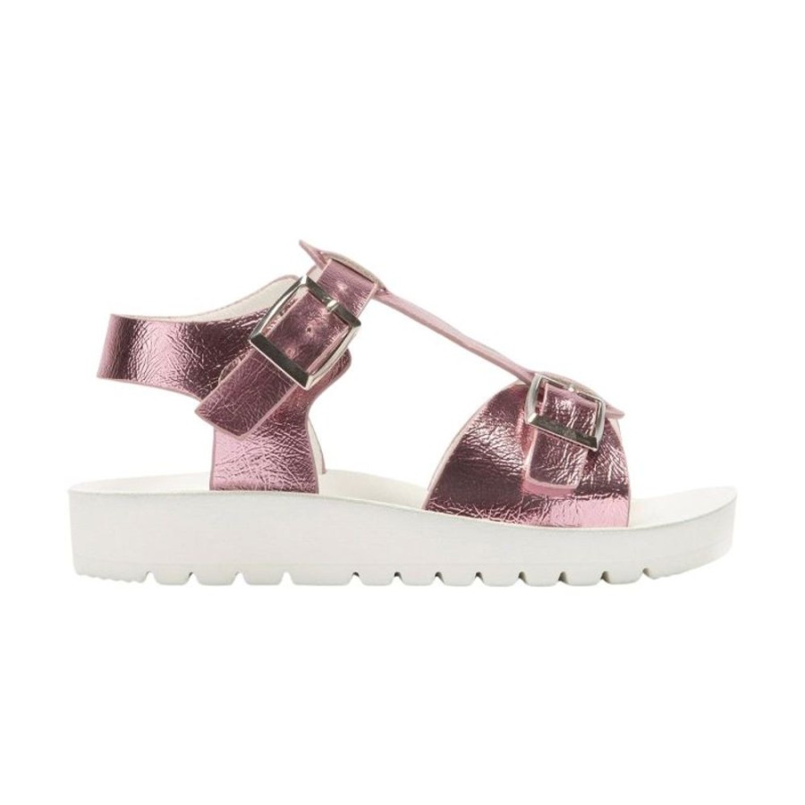 Footwear Lelli Kelly | Lelli Kelly Lk3505 (Hc01) Agata Rosa Pink Metallic Buckle Sandals