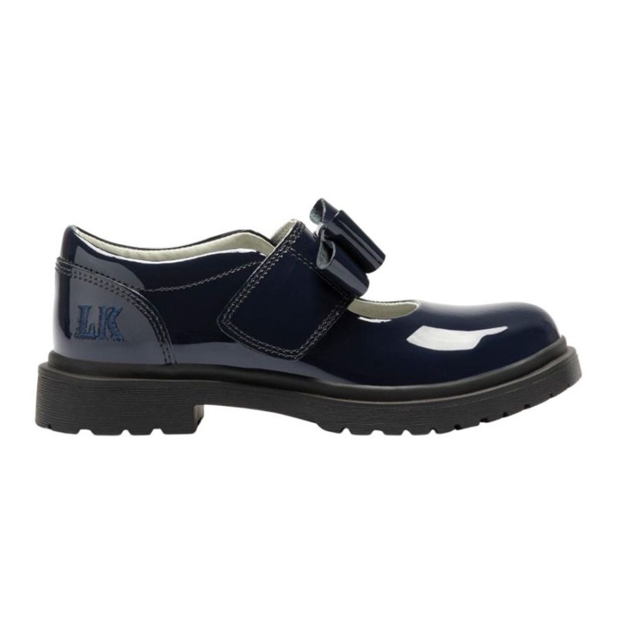 Footwear Lelli Kelly | Lelli Kelly Lk8656 (De01) Helen Navy Bow Patent School Shoes