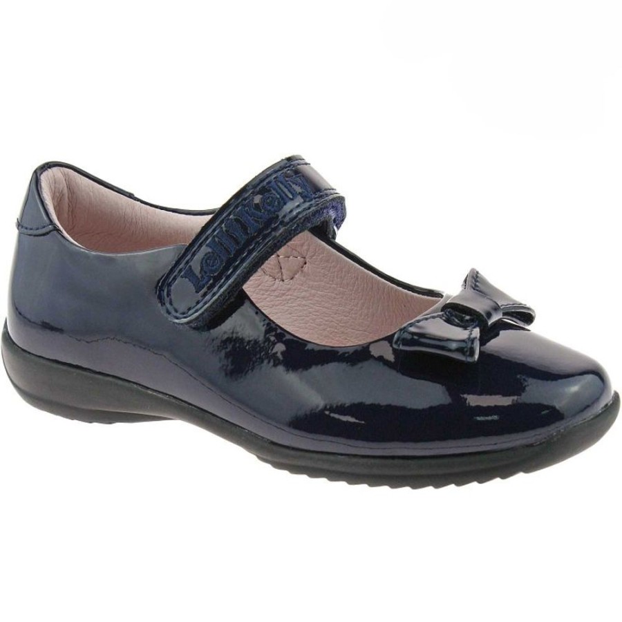 Footwear Lelli Kelly | Lelli Kelly Lk8206 (De01) Perrie Navy Patent School Shoes F Width