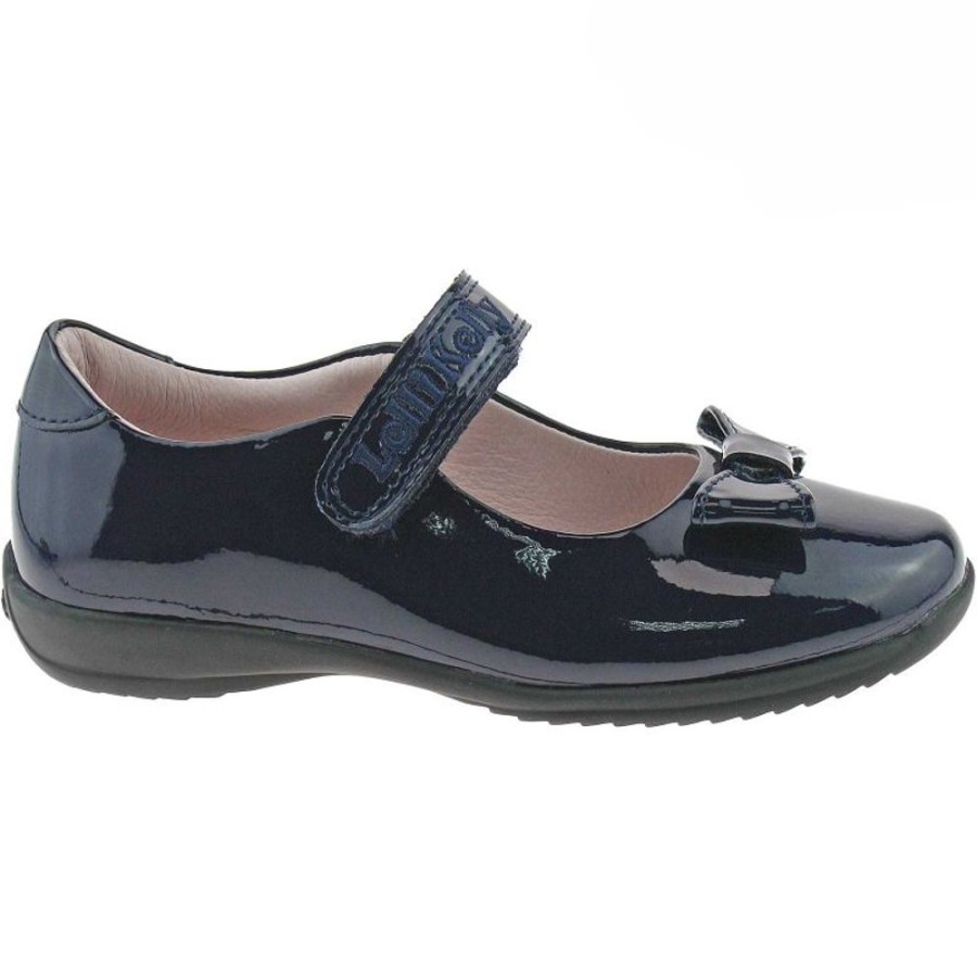 Footwear Lelli Kelly | Lelli Kelly Lk8206 (De01) Perrie Navy Patent School Shoes F Width