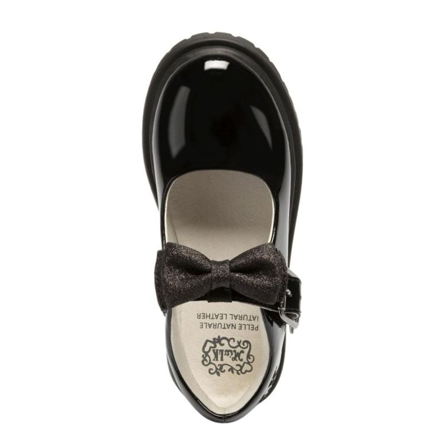 Footwear Lelli Kelly | Lelli Kelly Lk8359 (Db01) Mollie Bow Black Patent School Shoes